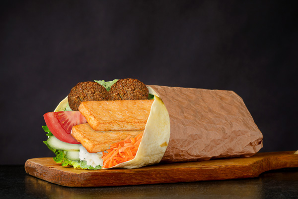Halloumi Falafel Sandwich